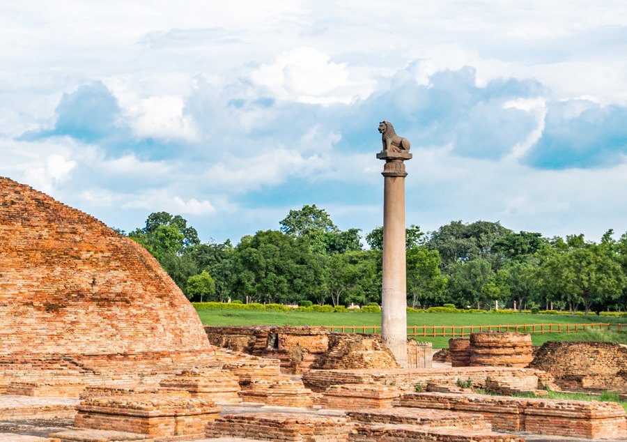 Ashokan Pillar at Kolhua in Vaishali