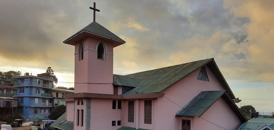 Sungkomen Baptist Church in Mokokchung, Nagaland